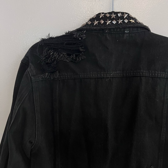 Show Me Your Mumu Denim Studded Jacket - Picture 4 of 5